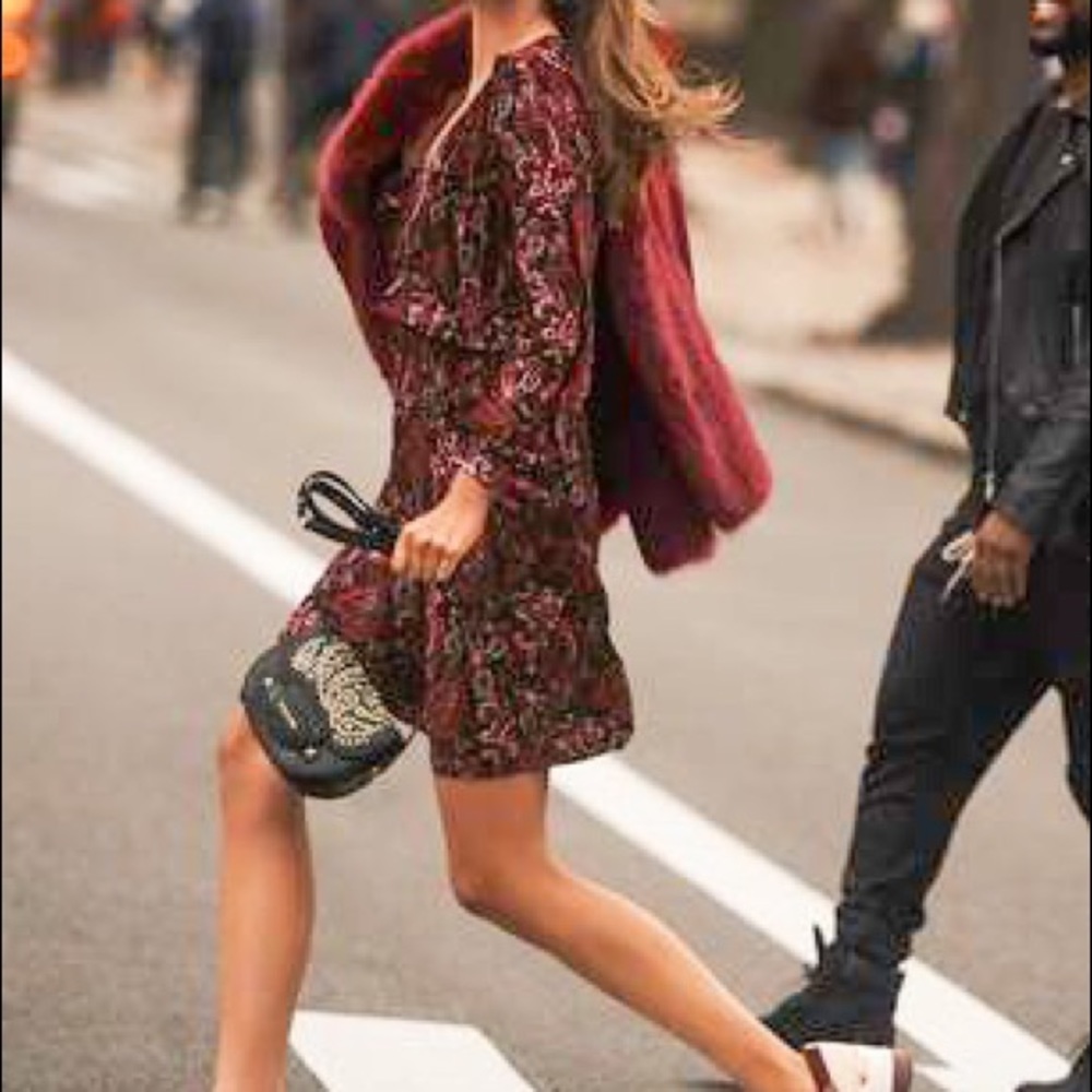 Paisley Ruffle Dress